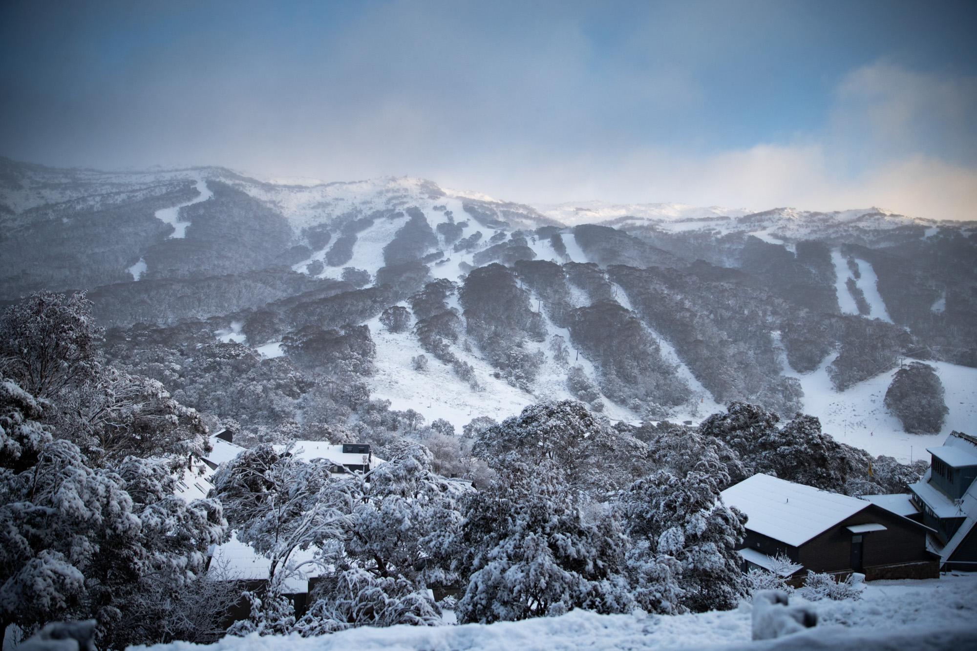 Satellite images show snowier ground in Australia's alps